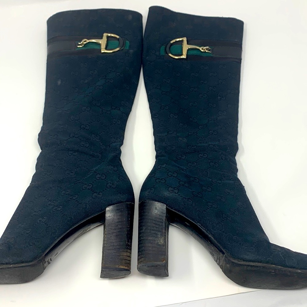 Gucci vintage horsebit boots size 8.
